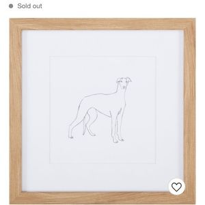 NWT Target Threshold Greyhound wall art